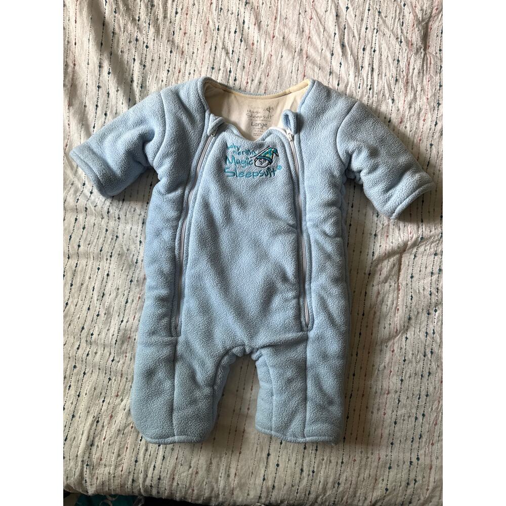 Baby Merlin’s Magic Sleep Suit Blue Size L 6-9 Months